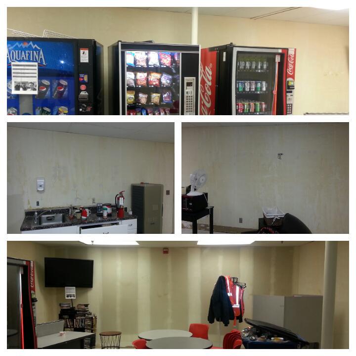 SeanTripslide's tweet photo. Phase 1 of the breakroom remodel done.#t0276rocks #fortheteam. http://t.co/ZLUZDxknJA