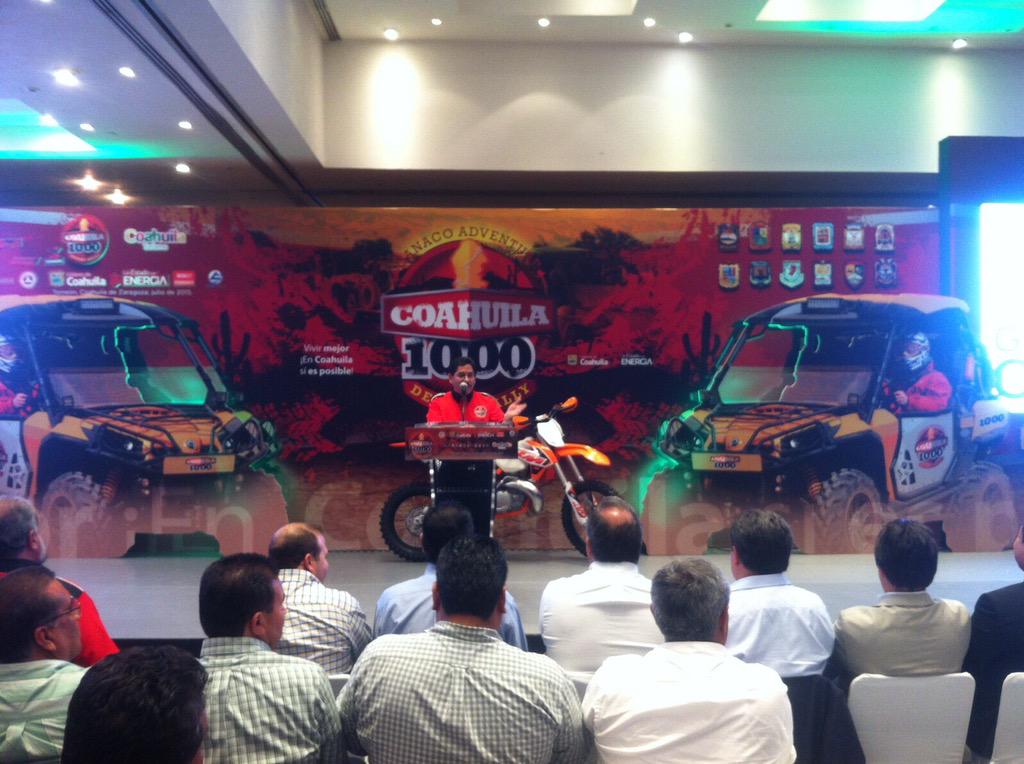 Presentación en #Torreón del #DesertRally #Coahuila1000 CANACO Adventure. @jantoniogtzj @CANACOMexico @mrikelme