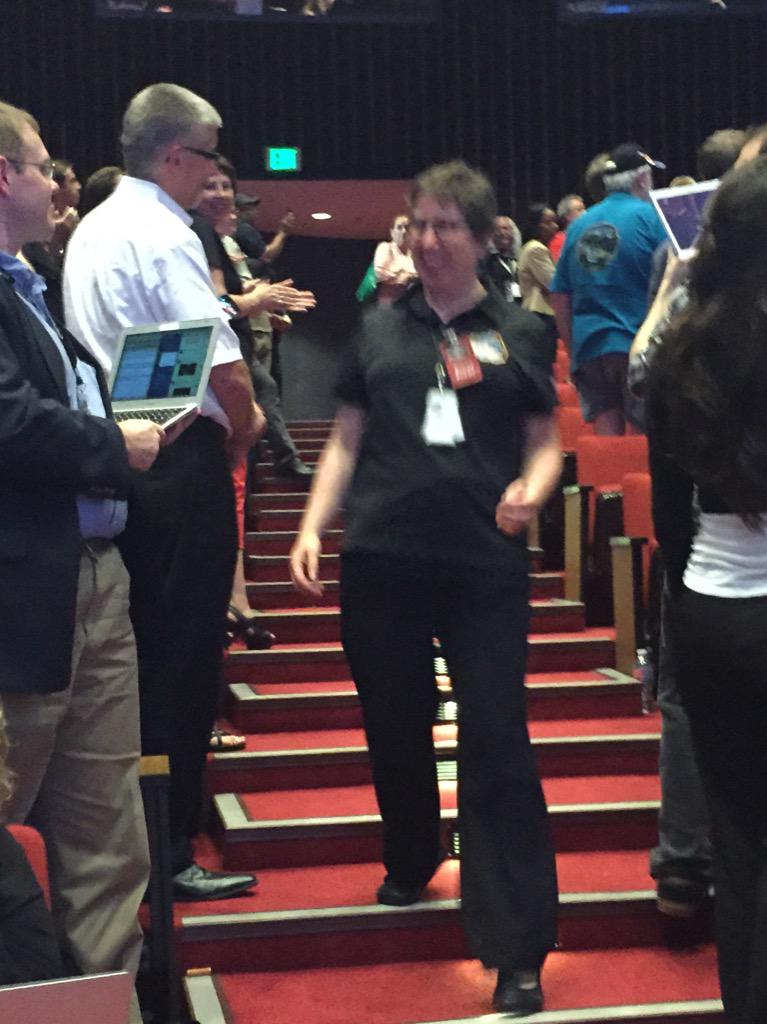 elakdawalla's tweet image. A very happy Leslie Young just told me they got PEPSSI data along with the telemetry!!