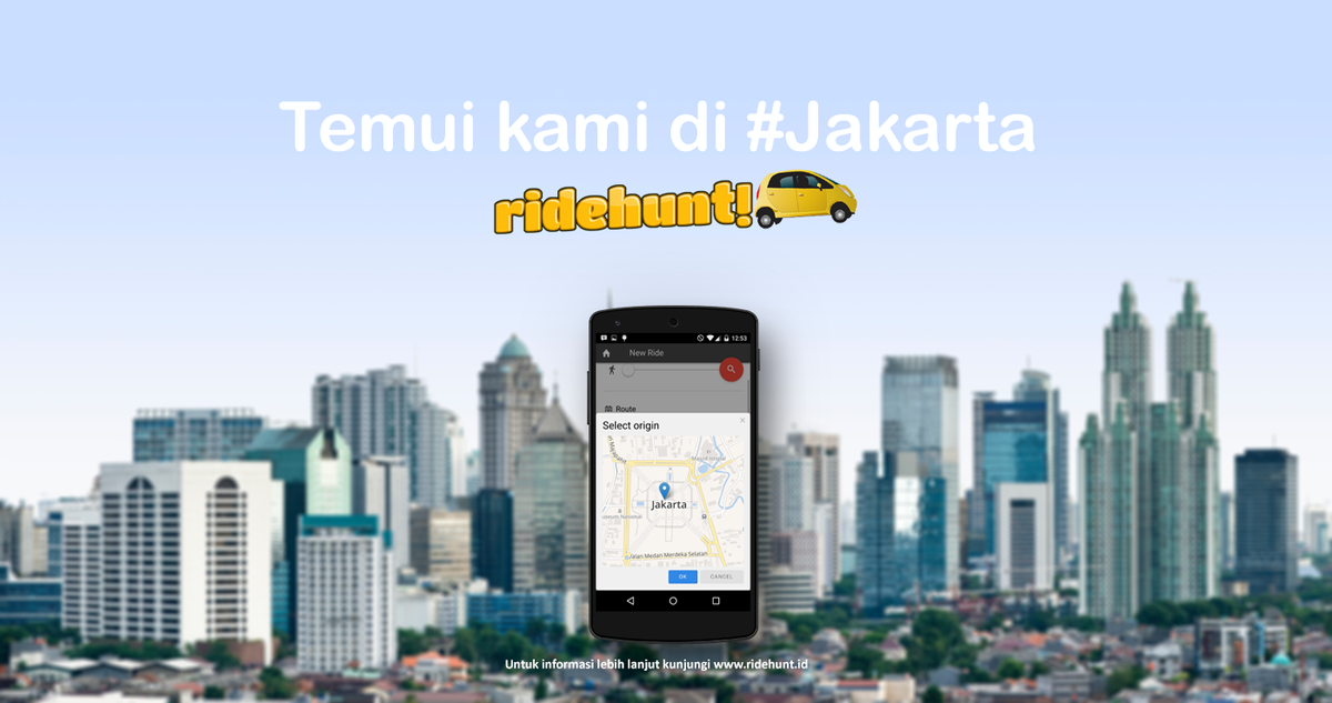 RideHunt's tweet image. Temui Kami di #Jakarta