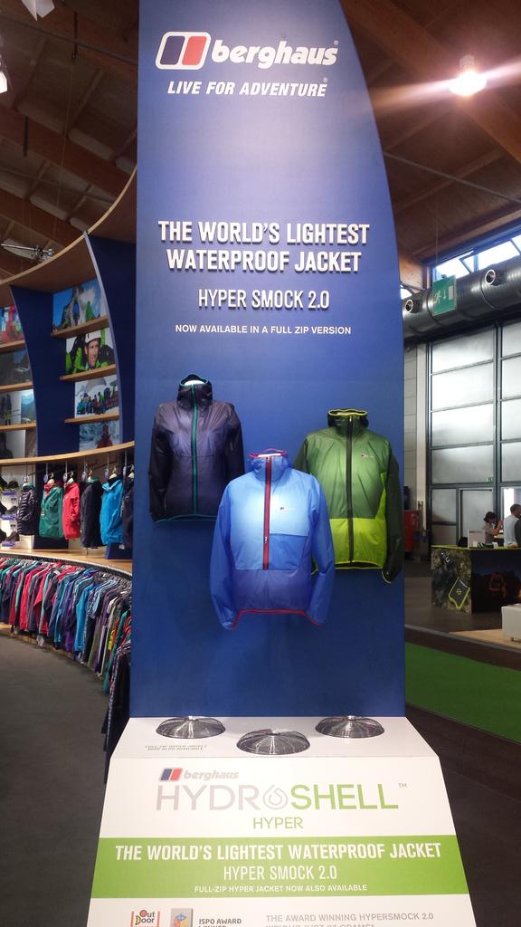 chrisjlines's tweet photo. I would say this (it's true regardless), but @TheRealBerghaus #OutDoor2015 stand is looking fantastic. Bring it on! http://t.co/LCTzjxMMOf