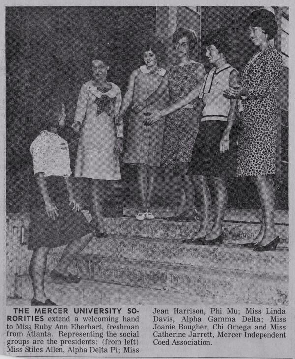ChiOArchives's tweet image. 1966 Panhellenic welcome @MercerNPC @ChiO_MercerU @MercerADPi @MercerAlphaGam @PhiMu_Mercer