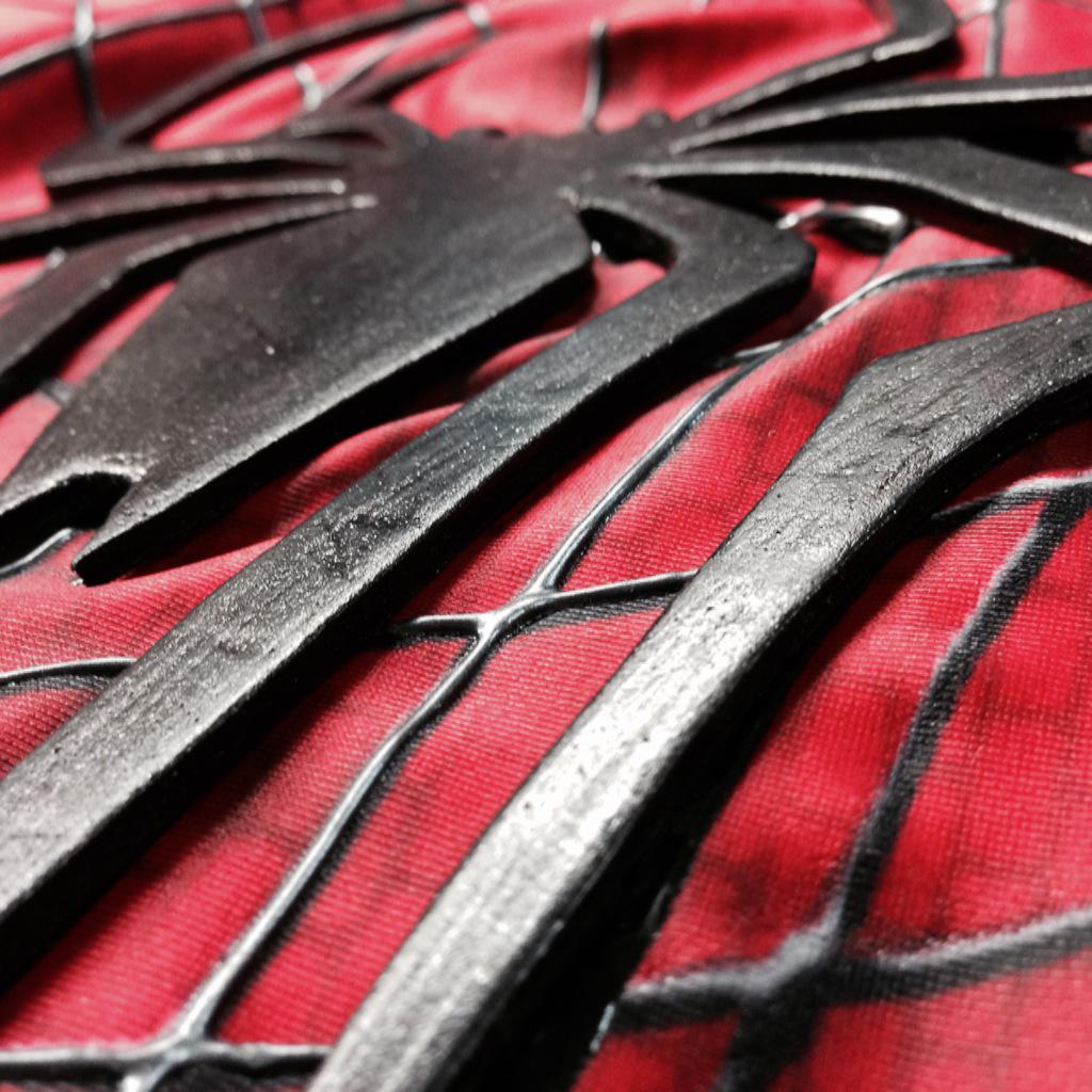 hayahide_inoue's tweet photo. #TASM2 #ChestLogo #spiderman http://t.co/sndxy8K6zl