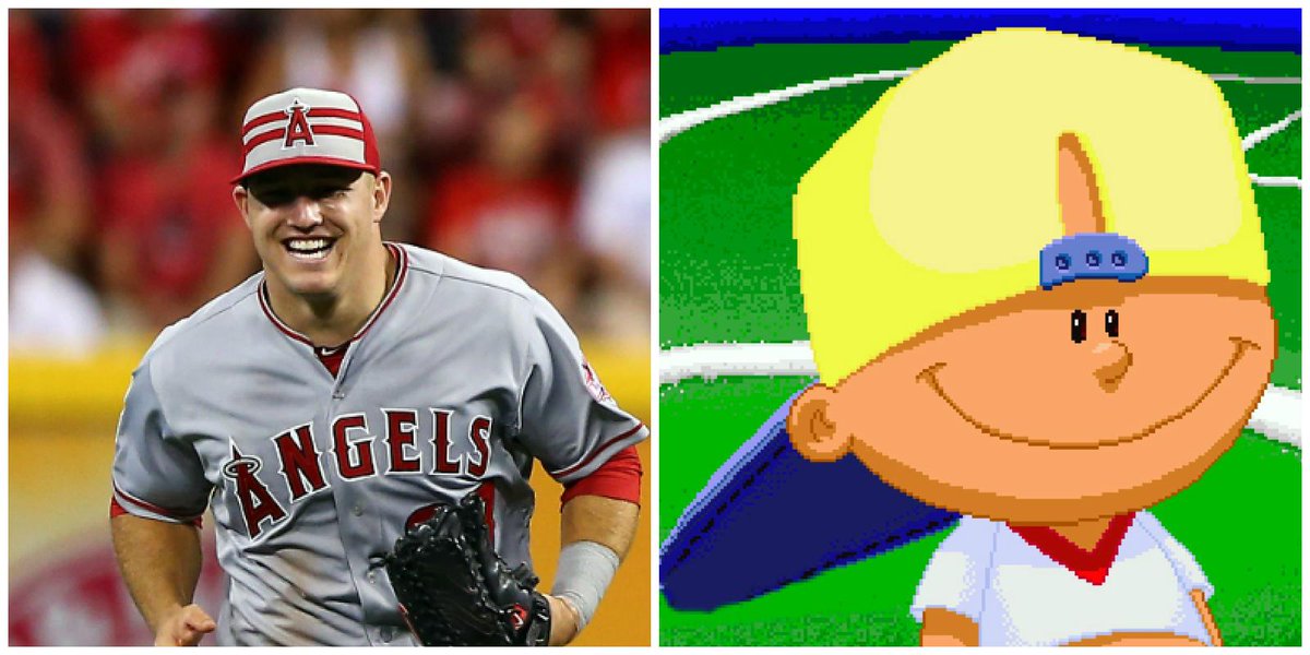 Sportsnation On Twitter If Mike Trout Was A Backyard Baseball