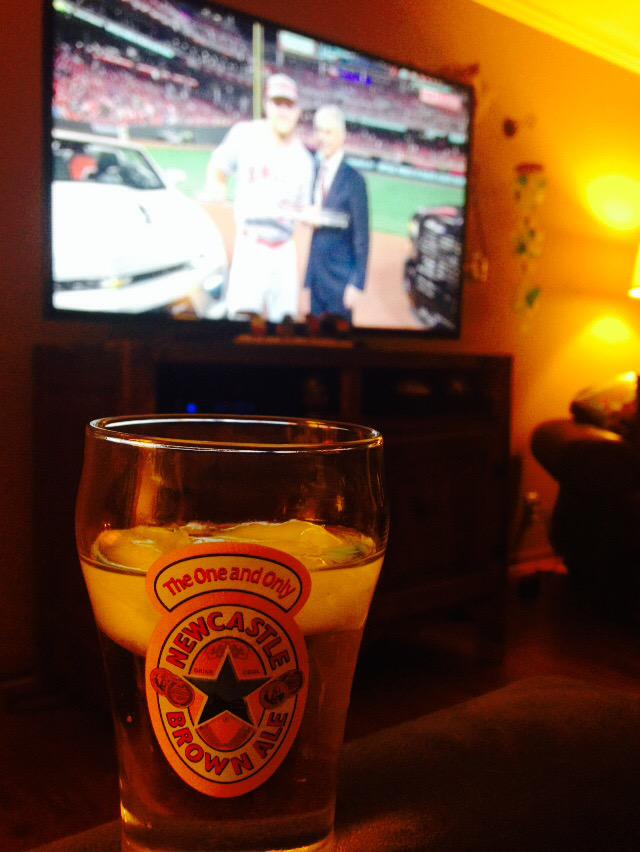 PVParrothead's tweet photo. New use for a Newky Brown Sampler glass.#AllStarGame #MikeTrout#MVP#Schnapps#NightCap#GoCubsGo#PeteRoseNeedsAMakeover http://t.co/YmRwBNhbL8