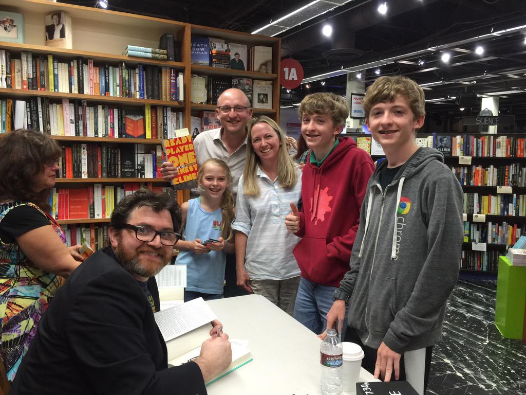 Just bought "Armada" by @erniecline released today! Great talk and book signing tonight <a href="/Keplers/">Kepler's Books</a> in <a href="/CityofMenloPark/">City of Menlo Park</a>