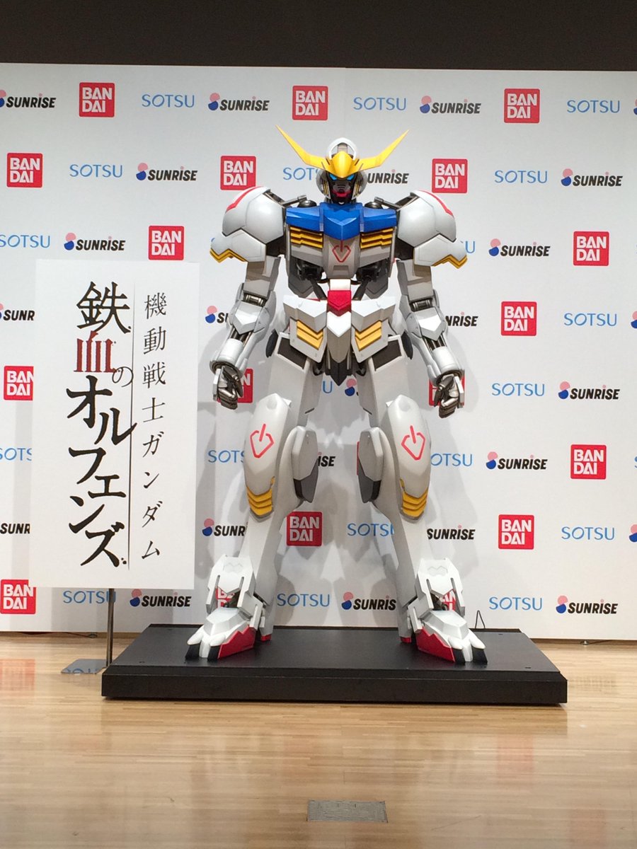 BandaiChannel's tweet image. ガンダム新作発表会の会場から写真が届きました。『機動戦士ガンダム 鉄血のオルフェンズ』：g-tekketsu.com/index.html