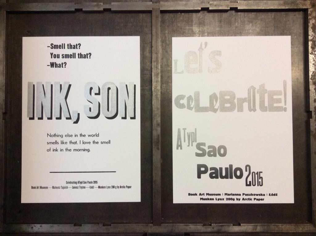 marcin_dybas's tweet image. #letterpressreloaded @BookArtMuseum #atypi2015