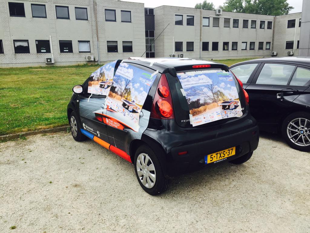 solarteam_be's tweet photo. Today @wouxy from @solarteamtwente visited us. We made his car a little bit better... Hope they like our improvements http://t.co/Yjc1xYCeLq