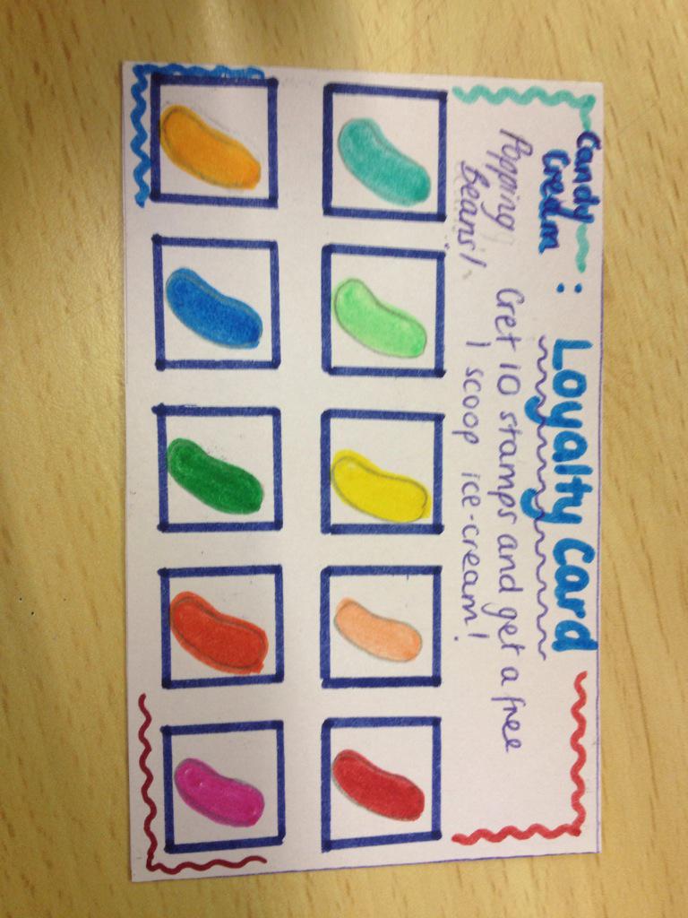 _candy_cream_'s tweet photo. Prototype of our loyalty card! http://t.co/nJ52DB2ArX