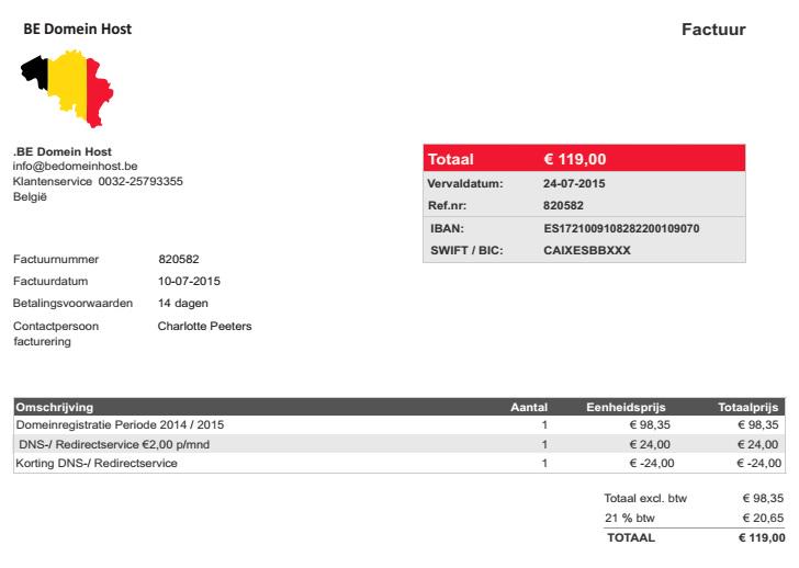 #Spookfactuur in omloop! Mocht u deze ontvangen, niet betalen.