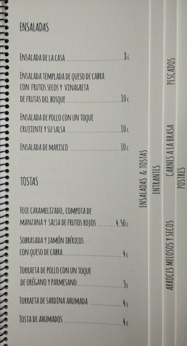 MarcRestaurant's tweet photo. CARTA de nuestro Restaurante #FelizMiercoles #burriana #marcrestaurante http://t.co/4Ak6ixcFxk