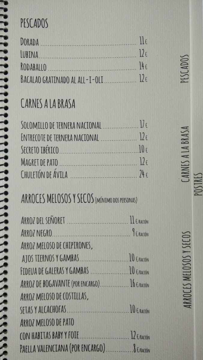 MarcRestaurant's tweet photo. CARTA de nuestro Restaurante #FelizMiercoles #burriana #marcrestaurante http://t.co/4Ak6ixcFxk
