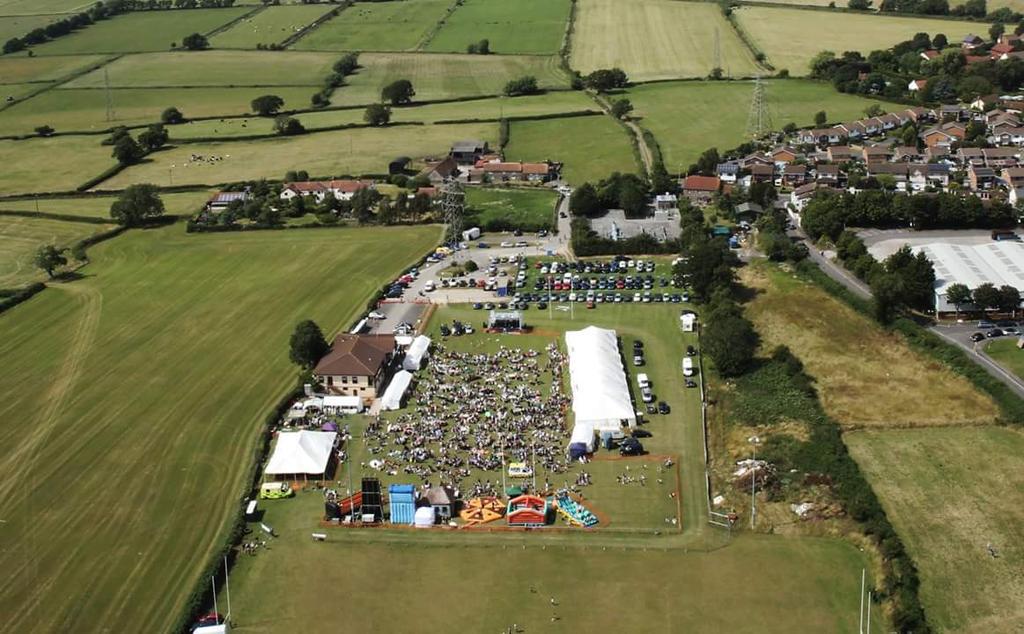 Our overhead shot of the festival..
