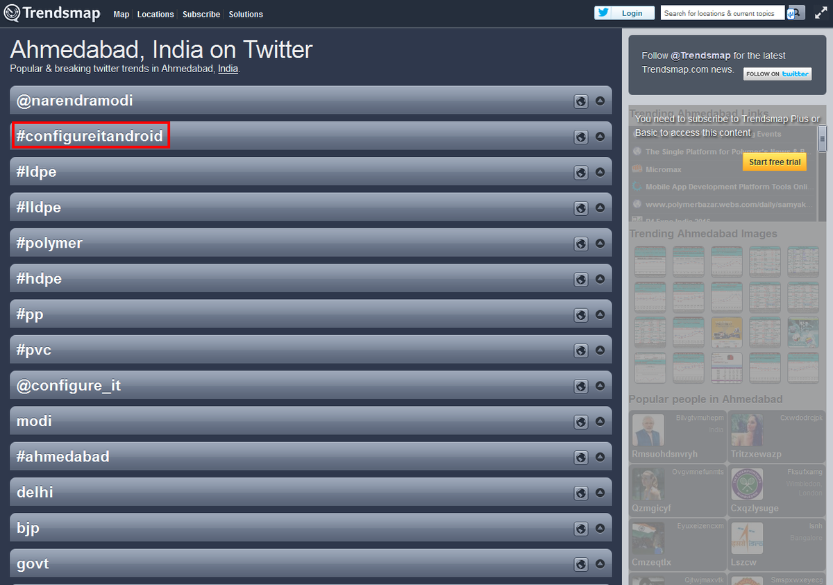 sanjay9689's tweet image. Wow !!! #ConfigureITAndroid is trending in 2nd position in #Ahmedabad Great work guys. @configure_it deserves it.