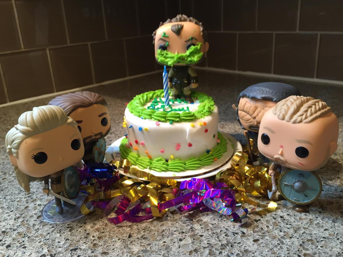 Happy Birthday Travis Fimmel! As we were getting ready to celebrate Floki could not wait for the rest of us! 