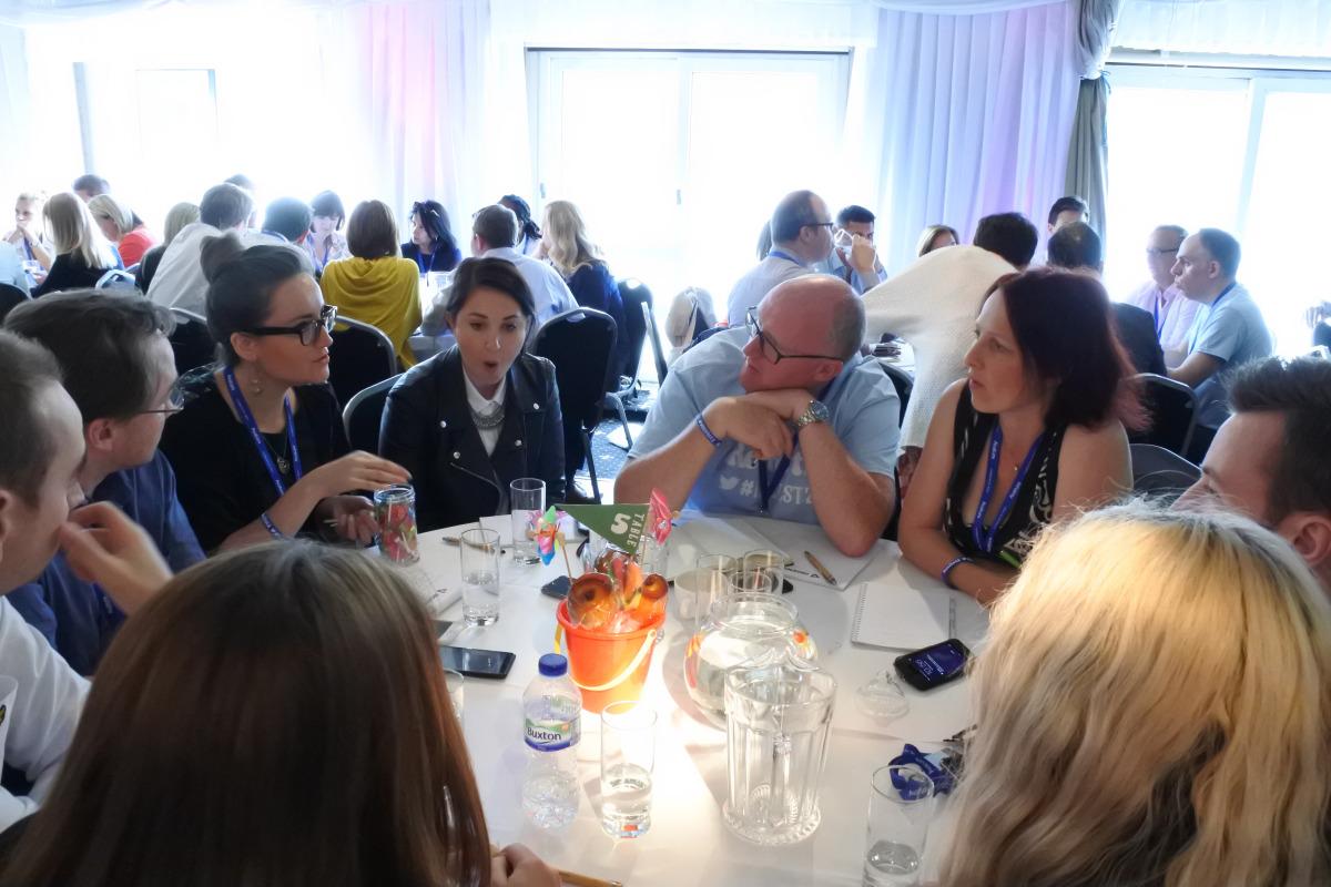 louisetriance's tweet photo. It looks like @andyheadworth has just challenged us all to a tongue-twister at #recfest2 http://t.co/GcP9FFUOk6 http://t.co/FYPsq7Dfmz
