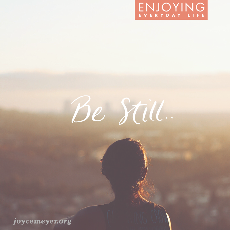 JoyceMeyer's tweet image. God gives us guidance for everything from major life issues to small, ordinary problems. Be still and hear His voice.