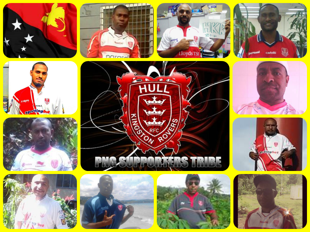 PNG_RL_PICS's tweet photo. Plenty of support for @hullkr_online in PNG as they wear @StanleyGeneSGF charity shirts vs @hullfcofficial. #png http://t.co/a5xztmjjXr