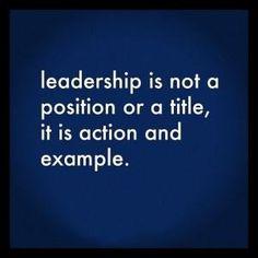 Leadership is not a position or a title, it is action and example.

#edcampldr #edchat