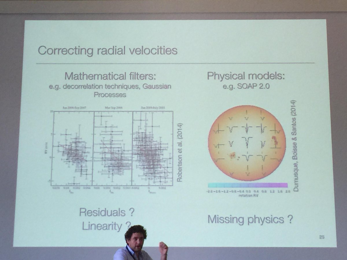 DMontesG's tweet photo. Towards the detection of nearby exoEarths - Alexandre Santerne #PathwaysII RV limitations - spots - missing physics? http://t.co/AqgViFRCYN