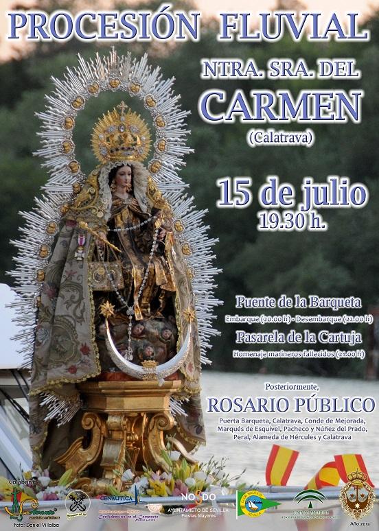 bfevuifa's tweet photo. Hoy como cada año acompañaremos a @Hdad_Calatrava en su procesion fluvial que comenzara alas 7:30 desde su capilla. http://t.co/NhhRxKn4zY