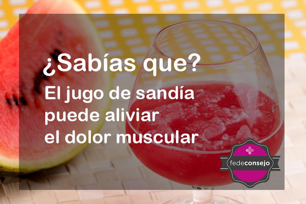 ¿Te gusta la #sandía y eres #deportista? Descubre sus beneficios con el dolor muscular.  #consejosdesalud