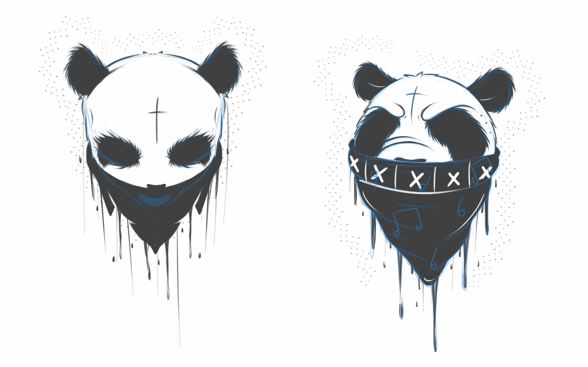 Shané Mc Mahon on Twitter: "Drawing a lot of gangster pandas... http