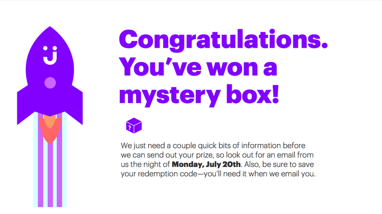 vinnypiazza's tweet photo. I won a mystery box, #awesome! It's time to #JetInGear for @Jet's launch on July 21st! http://t.co/ZArTY8ZlCq http://t.co/57FTnmGBRh