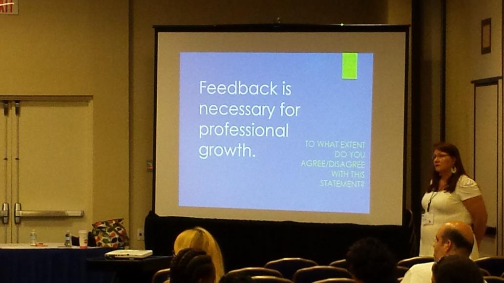 @#TEACH15 talking about professional feedback. Where do you stand on this statement?