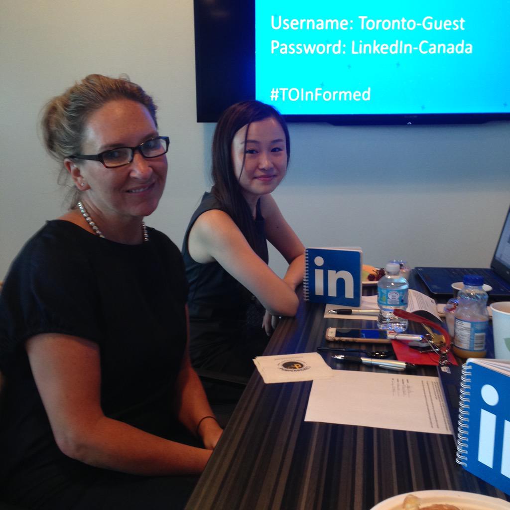 coyleai's tweet photo. Excited to be at #TOInFormed w @Melodyang3 @fr3nchie on behalf of @Manulife #socialrecruiting @LinkedIn http://t.co/npTCljZPtP