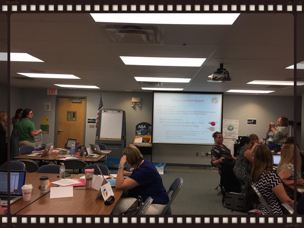 Teachers and administrators from HES and MLES engaging in early morning learning and reflecting!#PascoPD