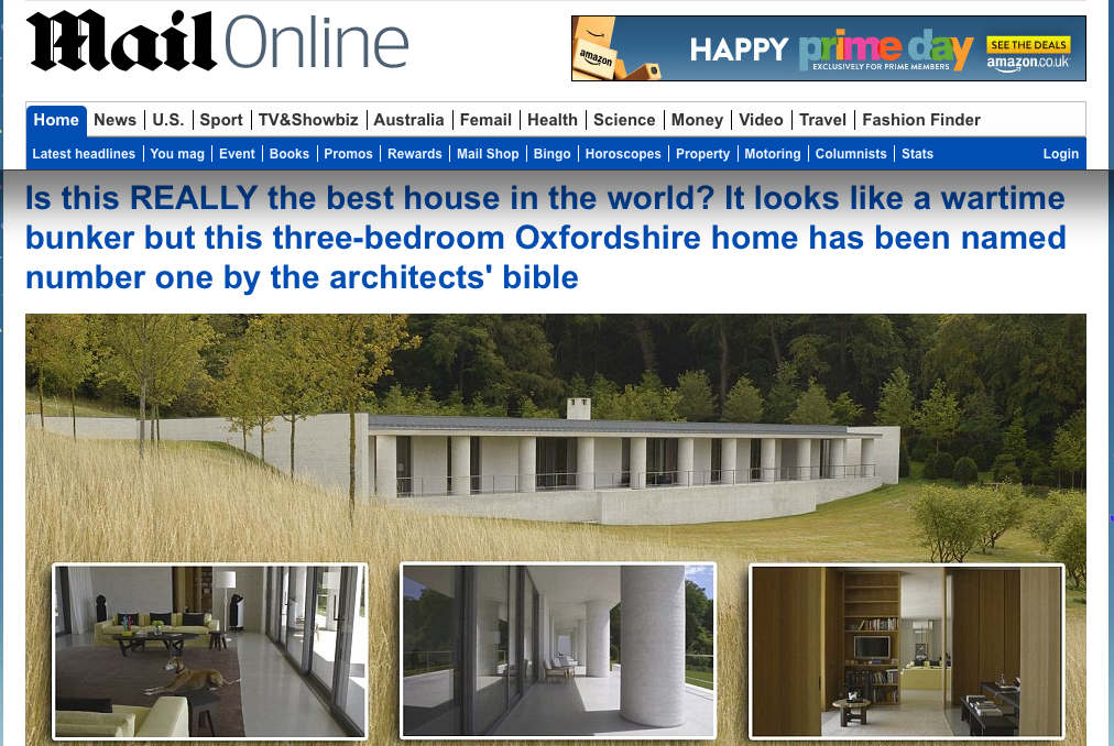 tomravenscroft's tweet photo. Is this REALLY the best house in the world? Daily Mail reports on @ArchReview House Award - 
http://t.co/qBMizyTuCs http://t.co/LDp4J8RRyy