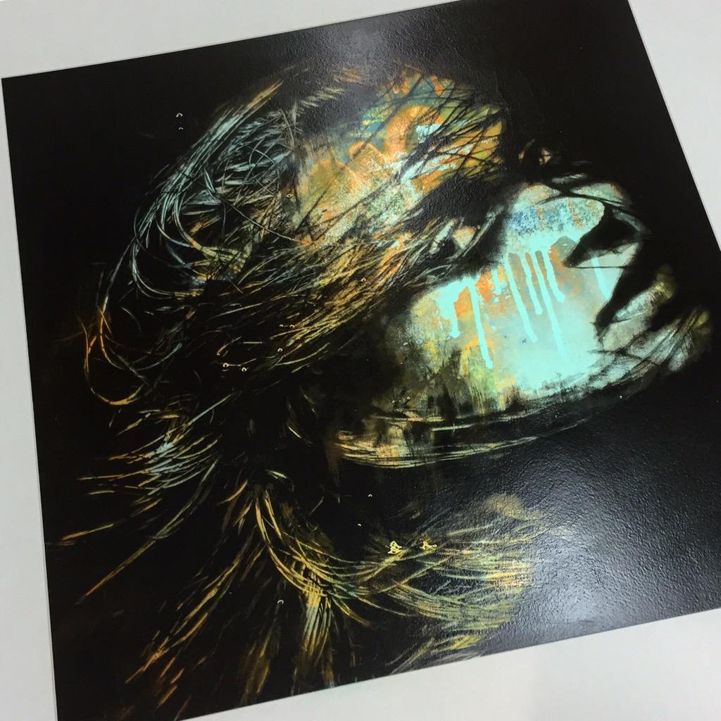 Random tester from last months release.sat in the studio at <a href="/GoldmarkAtelier/">Goldmark Atelier</a> and layered up spray,acrylic and screens