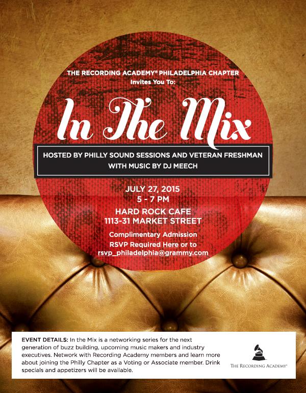 dozi1's tweet photo. If you missed last night's #PhillySoundSessions no worries. We're hosting the @GRAMMYPro #InTheMix July 27th!! http://t.co/EiTbr5Ikp5