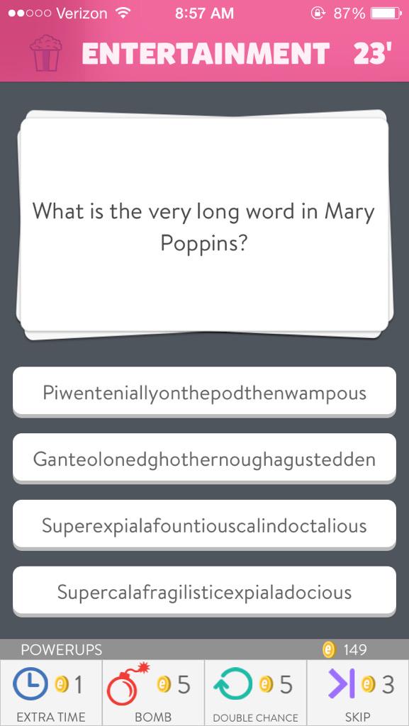 SallyRoman's tweet photo. I really appreciate this person's dedication to writing trivia crack questions #muchthought #sucheffort http://t.co/0hvLwGWML6
