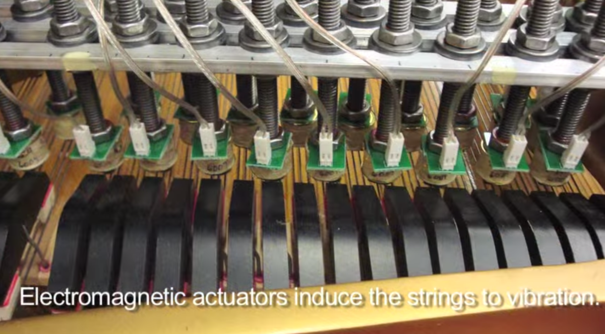 reaktorplayer's tweet photo. Magnetic resonator piano (YouTube): http://t.co/64XJSsVxZ1  hybrid acoustic-electronic instrument uses electromagnets http://t.co/09H4jWmpA6