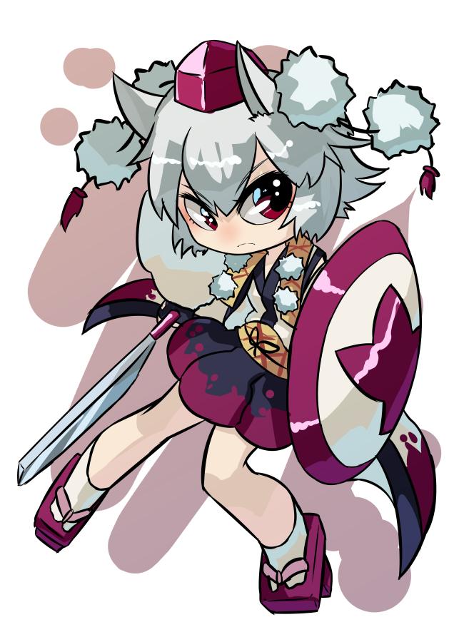 犬走椛 「もみーじ#深夜の真剣お絵描き60分一本勝負 」|はしろのイラスト