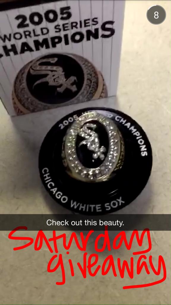 apoll2314's tweet photo. So glad i have tickets for the @whitesox game Saturday and im definitely going to try and get a ring #2005WSChamps http://t.co/Rwi3sF30X9