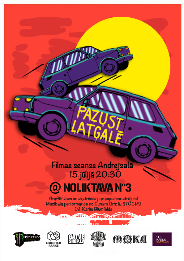 Ja šim vakaram vēl nav plānu, tad droši piekāp Andrejsalā, kur būs redzama #PazustLatgale filma un daudz kas cits!