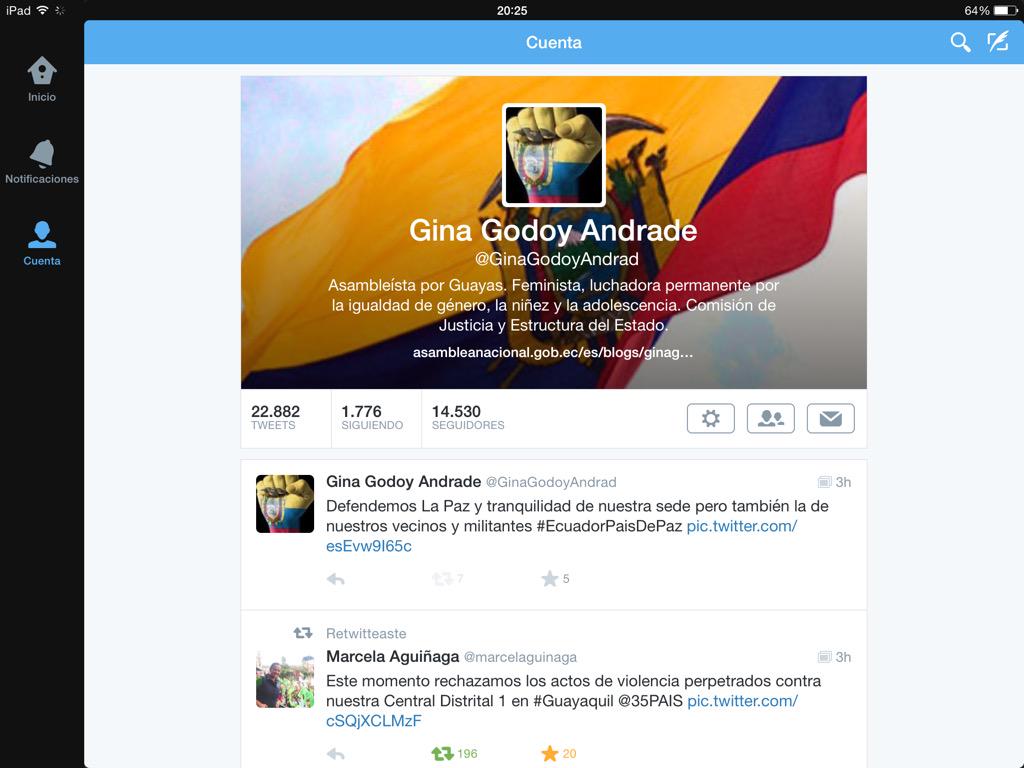 GinaGodoyAndrad's tweet image. Saludos usuarios/as de redes sociales, ayer gente inescrupolosa hackeo mis cuentas twiter y facebook, estoy de vuelta