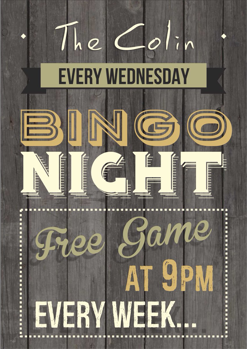 thecolin2's tweet photo. Bingo Tonight! http://t.co/RbFuaVRp93