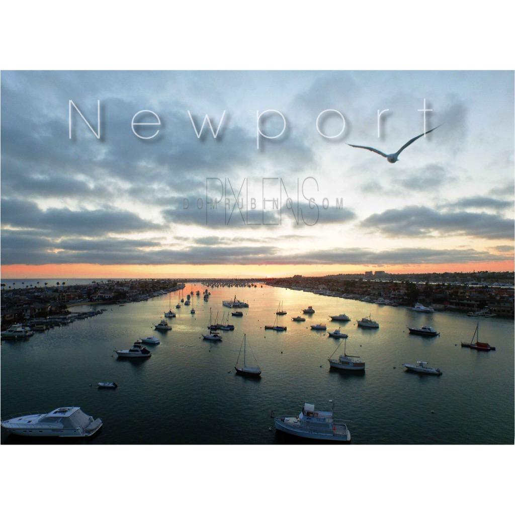 pixlens's tweet photo. Newport Harbor with Seagull Fly-by-bonus #oc #ca #newport #beach #sunset #ocean #drone #phantom #aerialphotography http://t.co/rHJwDMGZ9S