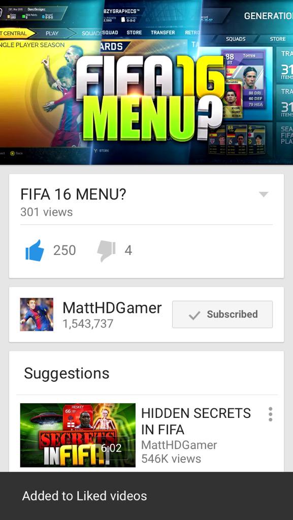 Official_HKPro's tweet photo. @MattHDGamer nice vid Matt and 250th like http://t.co/dzrYRkB4bj