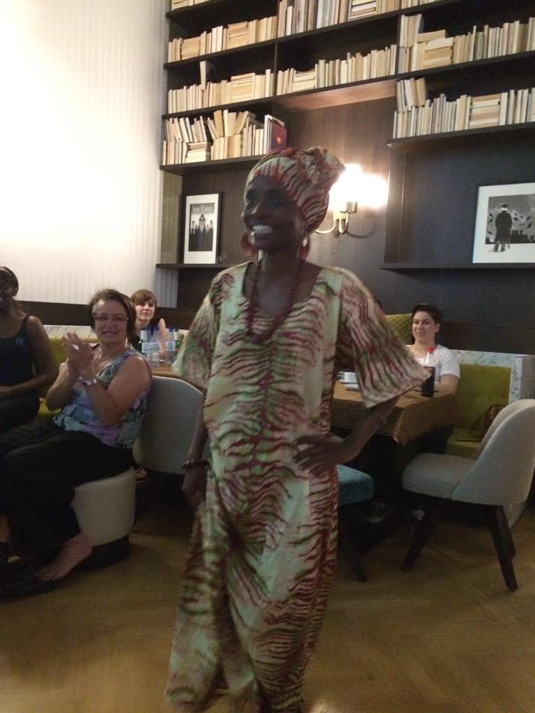 frankthinnes's tweet photo. Heidi, eat that: true beauty at our #Fashionweek show in #foodnculture East Africa! Love it! @StuWeBerlin http://t.co/7GIsJv03O6