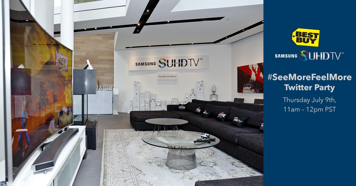 It's time for a party! Join us July 9th to learn about <a href="/SamsungCanada/">Samsung Canada</a>'s latest TV tech #SUHD! ow.ly/P7iQV