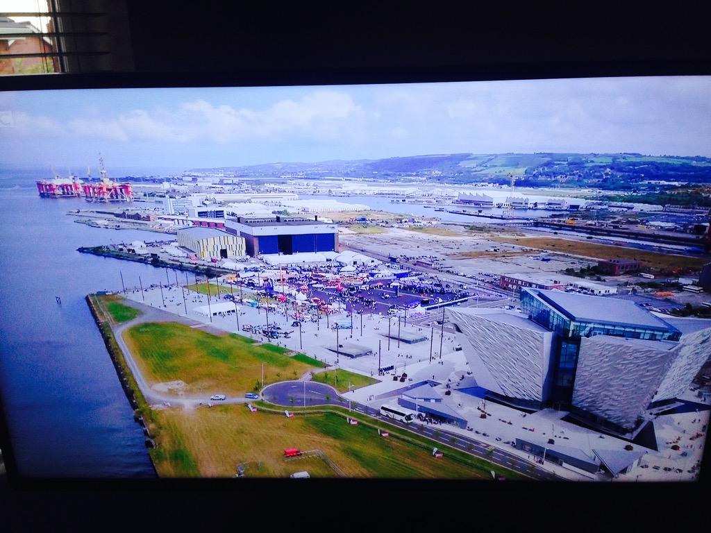 FlyingMediaUK's tweet photo. Great to see some #FlyingMedia footage on #TheOneShow this evening! #tallshipbelfast http://t.co/L7v2a9vaMC