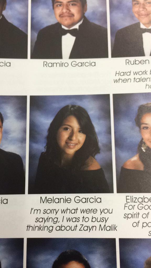 One Direction Senior Quotes 1D_Lover_Aloha On Twitter: "Haha I Love Her Senior Quote. Instead Of Zayn  Malik, I Would Say One @Onedirection And @Zaynmalik Of Course  Http://T.co/Ew3Tuin13O" / Twitter