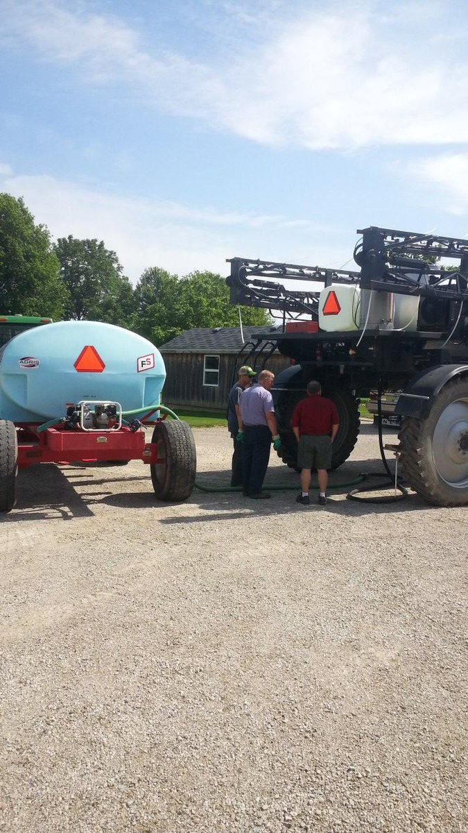 Getting ready to apply last  app of nitrogen