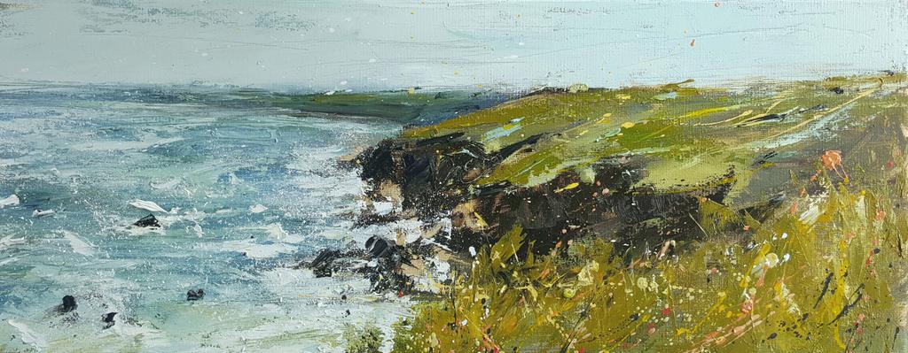 hib31_art's tweet photo. This is a 20x50cm piece that I completed before starting the work in the earlier post. #cornwall #oil #painting #art http://t.co/qRjTGetSp0